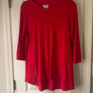 Distinct tee with 3/4 sleeves L